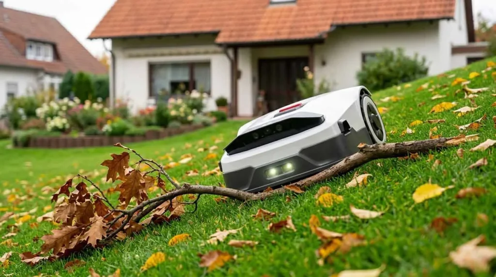 anthbot genie 3000 mähroboter hanglage herbst 3d vision hinderniserkennung deutschland