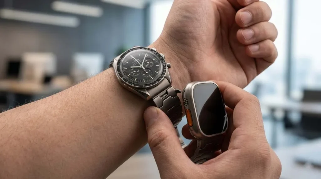 smartlet one dual carrier system 3-second watch swap mechanism demonstration.
