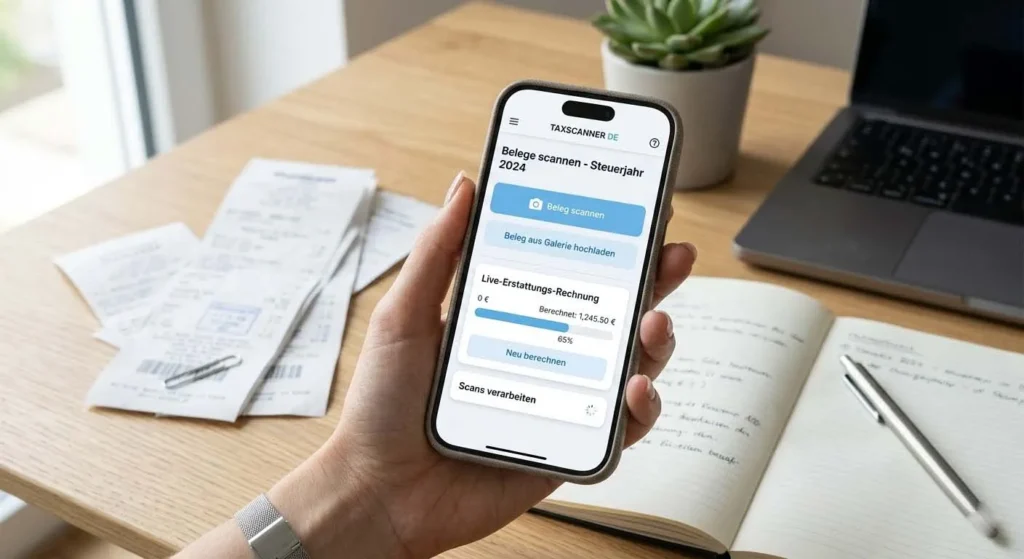 smartsteuer mobile app für belegmanagement und steuererklärung am smartphone