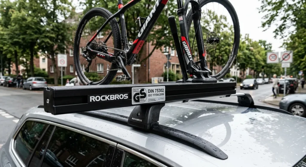 rockbros-dachtraeger-mit-fahrrad-und-din-75302-pruefzeichen