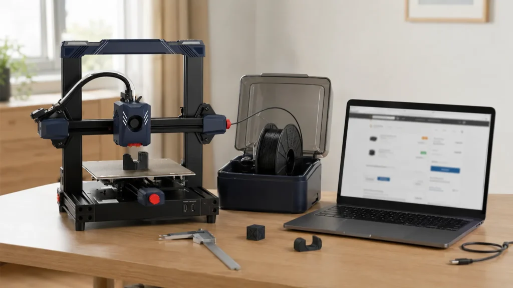 Anycubic FDM-Drucker mit Filament und Rabattcode im Warenkorb