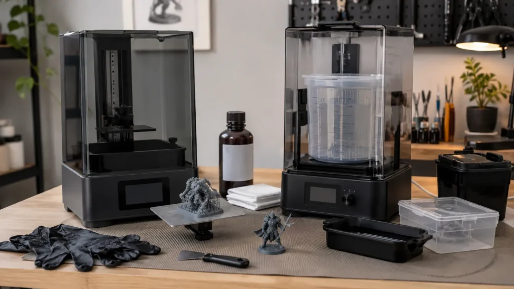 Anycubic Resin-Drucker mit Wash and Cure Zubehör