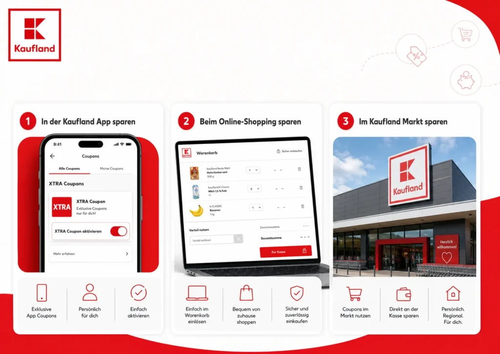 Kaufland Gutschein, XTRA Coupon und Filialangebot im Vergleich
