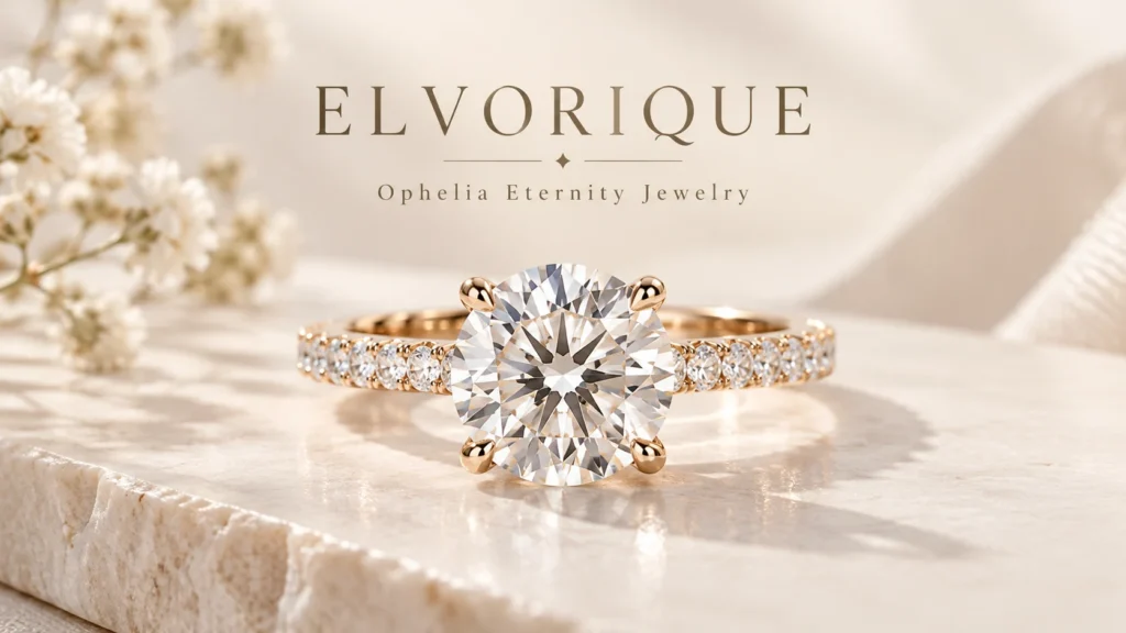 elvorique lab-grown diamond ring in elegant luxury jewelry setting