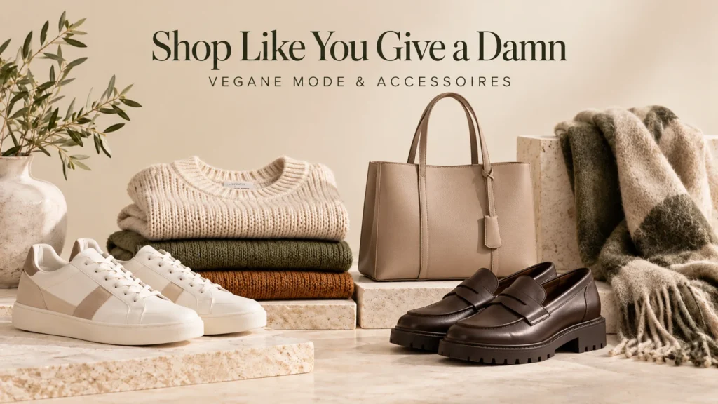 Shop Like You Give a Damn – vegane Sneaker, Loafer, Strickmode und Taschen als Produktauswahl